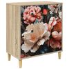 vidaXL Chest of Drawers BORNE Light peony print 66 x 36.5 x 75 cm