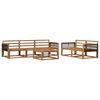 vidaXL Outdoor Sofa Set 6 pcs Natural Solid Acacia Wood