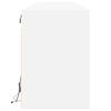 vidaXL TV Wall Cabinet with LED White 180x31x45 cm