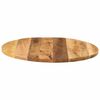 vidaXL Table Top &Oslash; 70x2.5 cm Round Solid Wood Rough Mango
