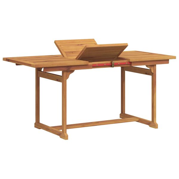 vidaXL 5 Piece Garden Dining Set Solid Wood Acacia and Textilene