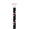 vidaXL Boat Rope Black 4 mm 100 m Polypropylene