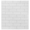 vidaXL 3D Wallpaper Bricks Self-adhesive 40 pcs White