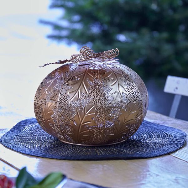 Luxform Battery-operated LED Garden Light Pumpkin Gold