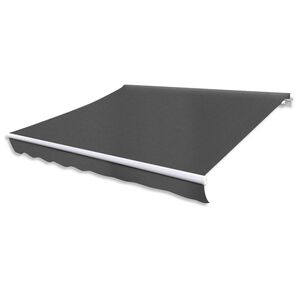 vidaXL Folding Awning Manual Operated 300 cm Anthracite (143033+143036)