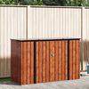 vidaXL Garden Storage Box Brown 214 x 82 x 132 cm Steel