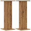 vidaXL Speaker Stands 2 pcs Artisian Oak 30x30x80 cm Engineered Wood