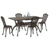vidaXL Garden Dining Set 5 pcs Bronze Aluminium
