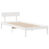 vidaXL Bed Frame without Mattress White 75x190 cm Small Single Solid Wood Pine