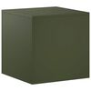 vidaXL Plant Stand Olive Green 40 x 40 x 40 cm Weathering Steel