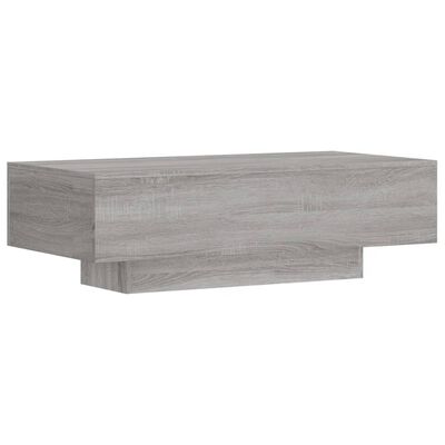 vidaXL Coffee Table Grey Sonoma 100x49.5x31 cm Engineered Wood