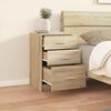 vidaXL Bed Cabinet Sonoma Oak 40x40x63 cm Engineered Wood