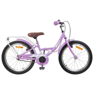 vidaXL Kids Bike 18 Inches for 5-7 Years Old Purple