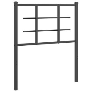 vidaXL Metal Headboard Black 75 cm