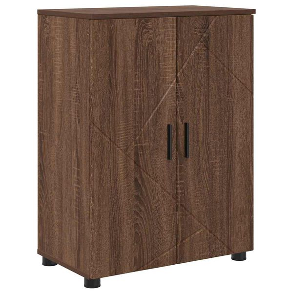 vidaXL Bathroom Cabinet with Storage Brown Oak 60 x 35 x 80 cm
