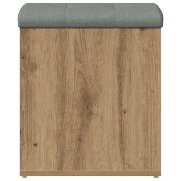 vidaXL Storage Bench Artisan Oak 42x42x45 cm Engineered Wood