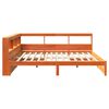 vidaXL Bookcase Bed 2 pcs Wax Brown 200 x 200 cm Solid Pine Wood