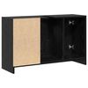 vidaXL Bathroom Cabinet Black Oak 90 x 29 x 55 cm Engineered wood
