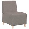 vidaXL Modular Sofa Unit Armless 3 pcs Taupe 55 x 74 x 82 cm Fabric