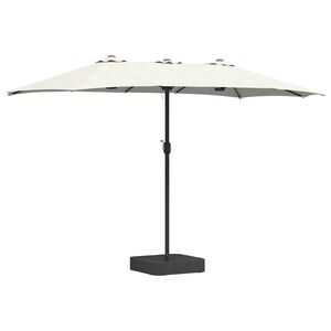 vidaXL Garden Parasol Sand 385 x 209 x 244 cm Polyester and Steel