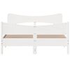 vidaXL Bed Frame without Mattress White 160x200 cm Solid Wood Pine