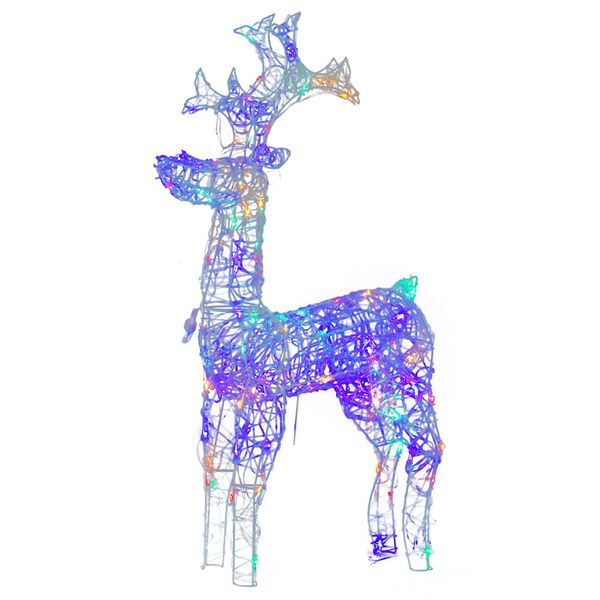 vidaXL Reindeer Christmas Decorations 3 pcs 60x16x100 cm Acrylic
