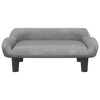 vidaXL Dog Bed Light Grey 70x40x24 cm Velvet