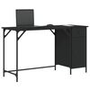 vidaXL Computer Desk Black 131x48x75 cm Engineered Wood