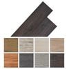vidaXL Non Self-adhesive PVC Flooring Planks 5.26 m² 2 mm Oak Dark Grey