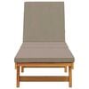 vidaXL Sun Lounger Reclining Brown 63 x 199 x 85cm Solid Acacia wood
