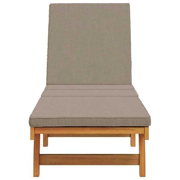 vidaXL Sun Lounger Reclining Brown 63 x 199 x 85cm Solid Acacia wood