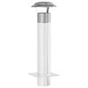 vidaXL Rain Cover Chimney Silver 25 x 25 x 20 cm Stainless Steel