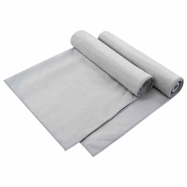vidaXL Outdoor Chair Towels 2 pcs Grey 130 x 60 cm