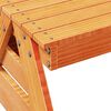 vidaXL Picnic Table for Kids Wax Brown 88x122x58 cm Solid Wood Pine
