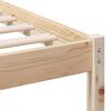 vidaXL Bed Frame with Headboard Brown 140 x 200 cm Solid Pine Wood