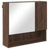 vidaXL Bathroom Furniture Set 2 pcs Brown Oak Engineered wood & Metal
