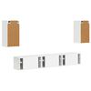 vidaXL TV Cabinet Set 5 pcs High Gloss White Engineered Wood