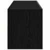 vidaXL TV Cabinet Black Oak 75 x 35 x 40 cm Engineered Wood