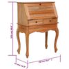 vidaXL Secretary Desk 78x42x103 cm Solid Mahogany Wood