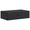 vidaXL Wall-Mounted Side Table Black 59 x 34.5 x 17 cm Engineered Wood