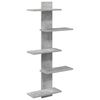 vidaXL Wall Floating Shelf Concrete Grey 48.5 x 15 x 101 cm