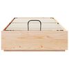 vidaXL Ottoman Bed Frame Natural 80 x 200 cm Solid Pine Wood