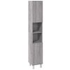 vidaXL 3 Piece Bathroom Cabinet Set Grey Sonoma Engineered Wood