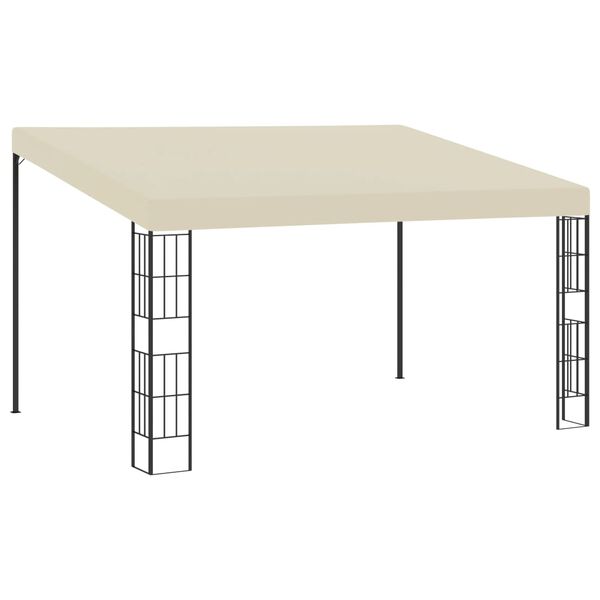 vidaXL Wall-mounted Gazebo 3x4 m Cream Fabric