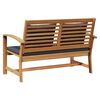 vidaXL Garden Sofa Set Natural Solid teak wood