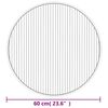 vidaXL Rug Round Brown60 cm Bamboo
