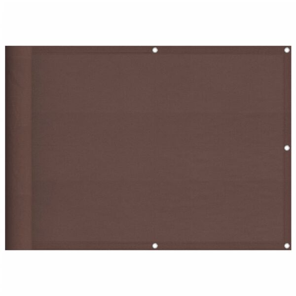 vidaXL Balcony Screen Brown 75x700 cm 100% Polyester Oxford