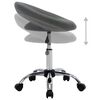 vidaXL Rolling Work Chair Grey Faux Leather