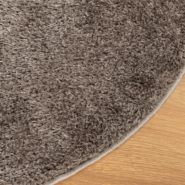 vidaXL Rug ISTAN High Pile Shiny Look Grey &Oslash; 200 cm