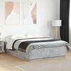 vidaXL Bed Frame without Mattress Concrete Grey 120x200 cm